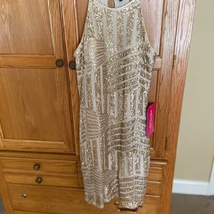 Women’s Sequence Gold Dress